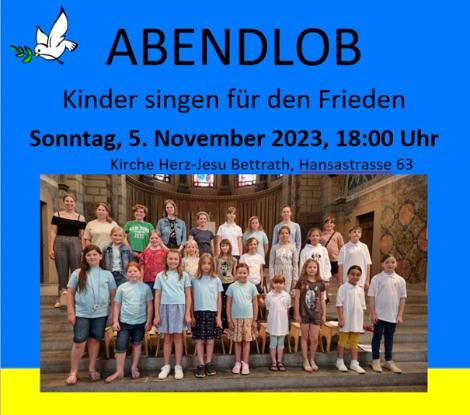 Kinder singen für den Frieden (c) S. Hoffacker