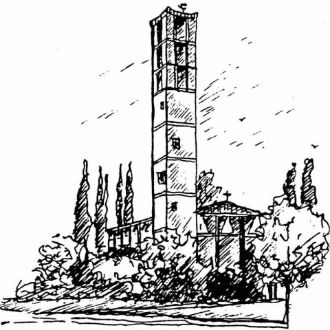Zeichnung Pfarrkirche Neuwerk